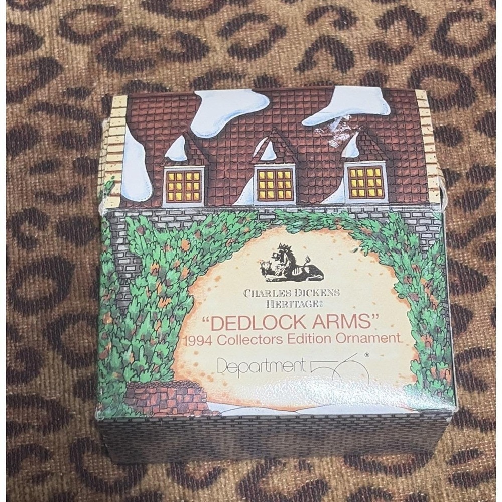 Department 56 Charles Dickens Heritage Dedlock Arms 1994 Ornament Village In Box
